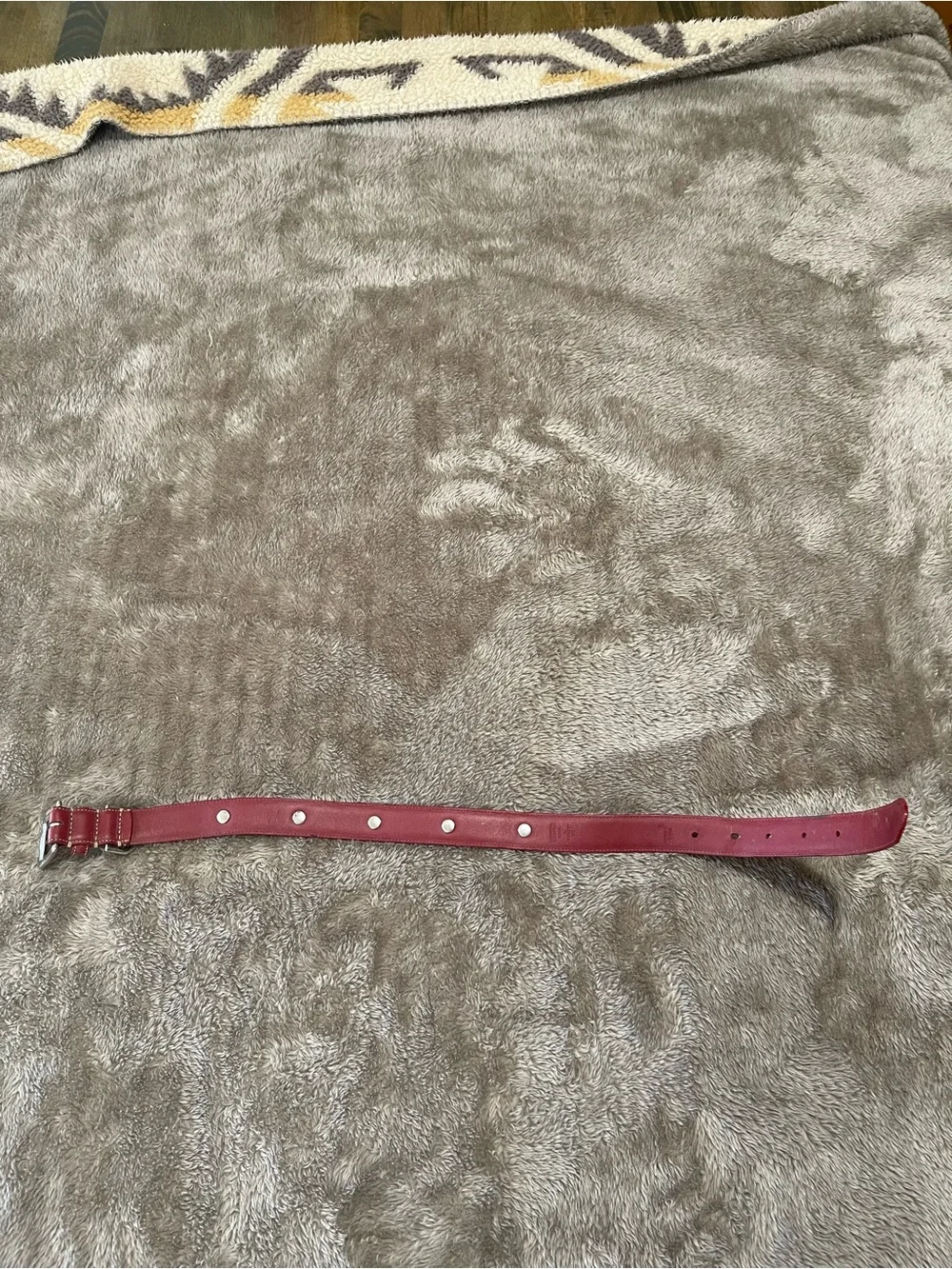 Coach Red Leather Dog Collar | Size Large ❤️🐾